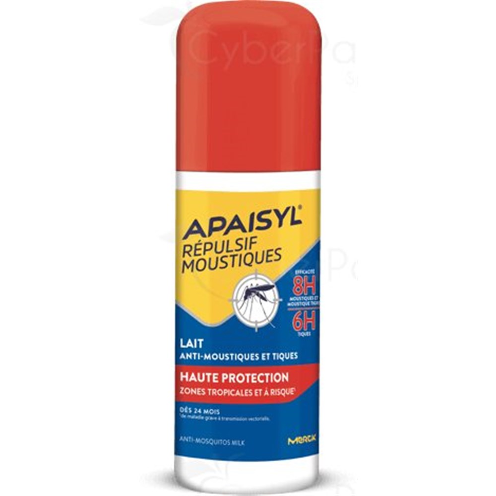 APAISYL, Mosquito Repellent High Protection tropical and risk areas, milk