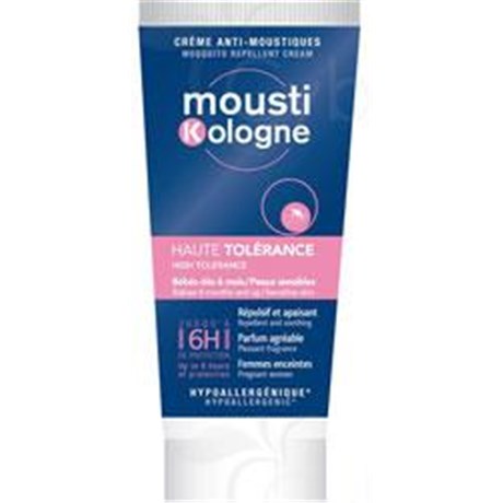 MOUSTIKOLOGNE HIGH TOLERANCE CREAM mosquito, mosquito cream. - 40 ml tube
