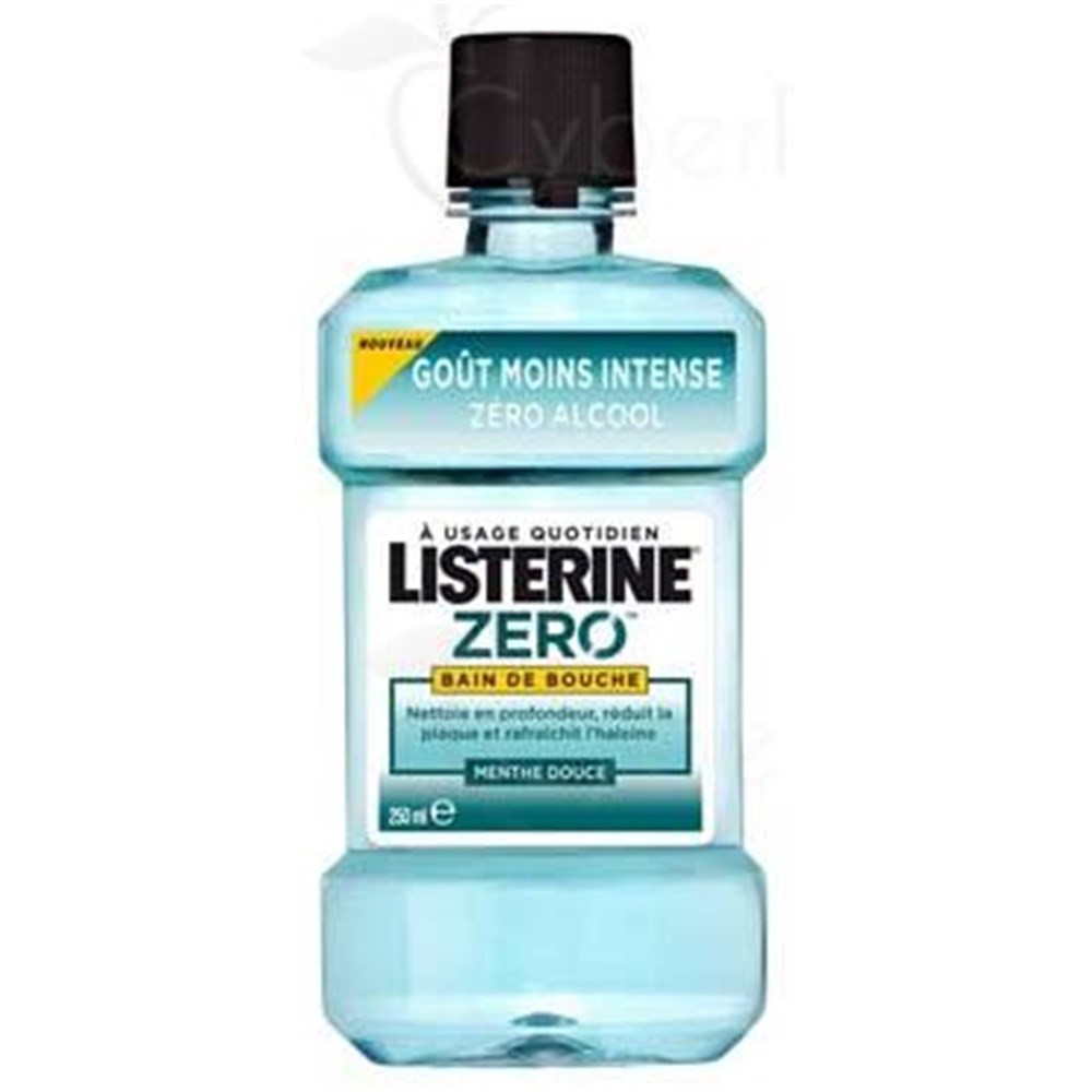 LISTERINE ZERO Mouthwash without alcohol, spearmint, green light. Fl