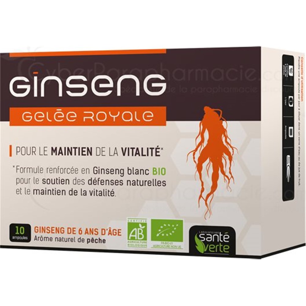 GINSENG GELEE ROYALE BIO 10 Ampoules