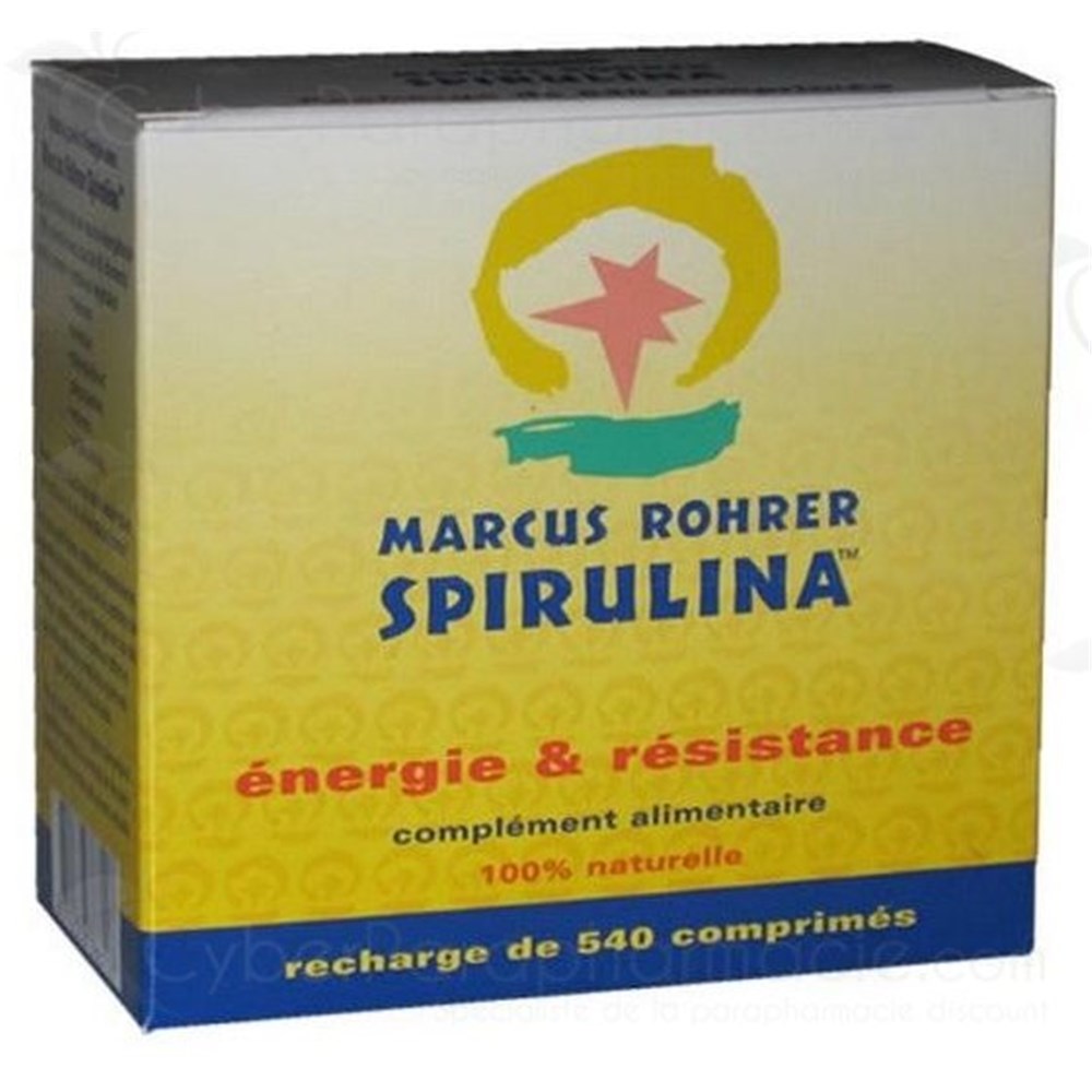 Marcus Rohrer Spirulina Spiruline recharge 540 comprimés