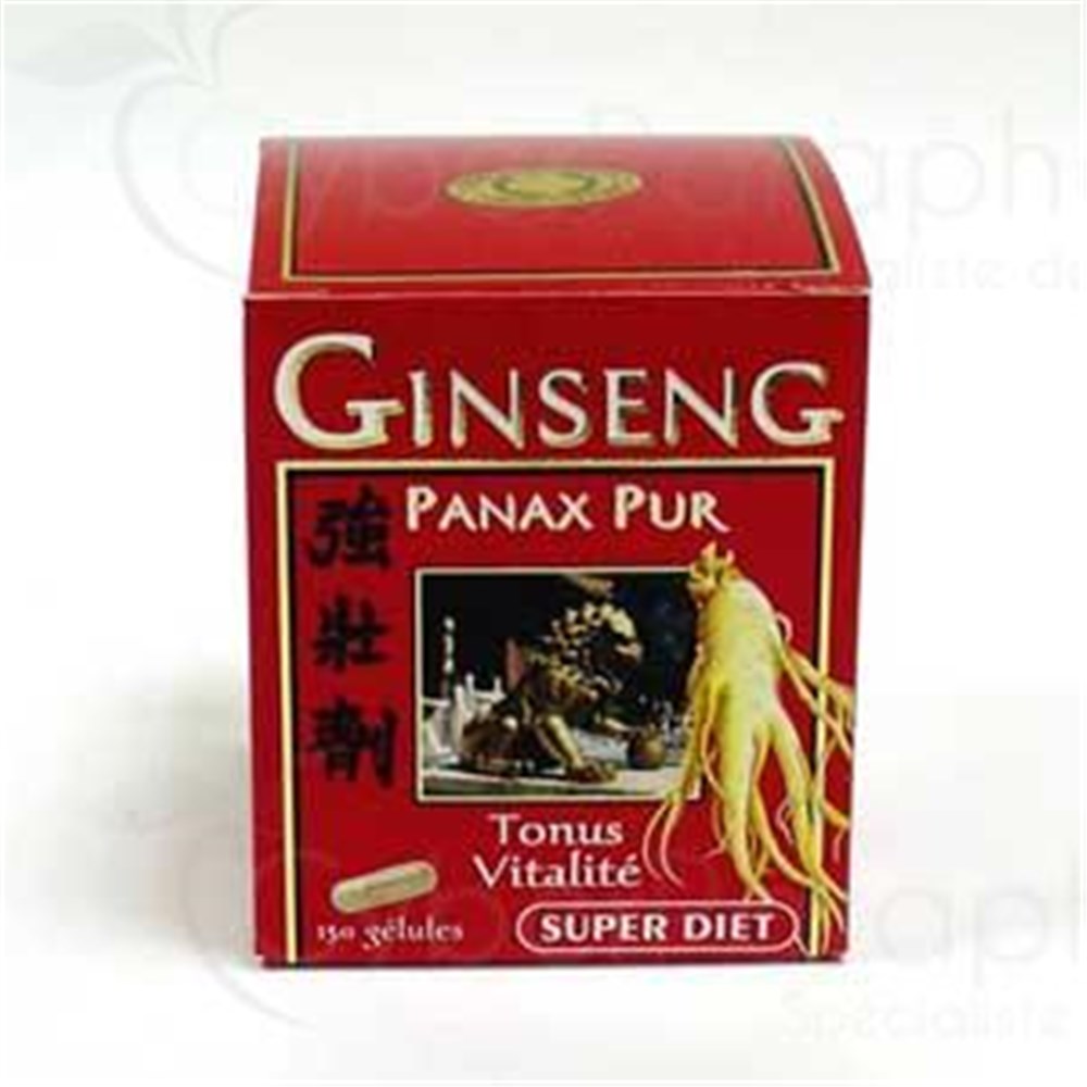 SUPERDIET GÉLULE GINSENG, Gélule de ginseng. fl 150
