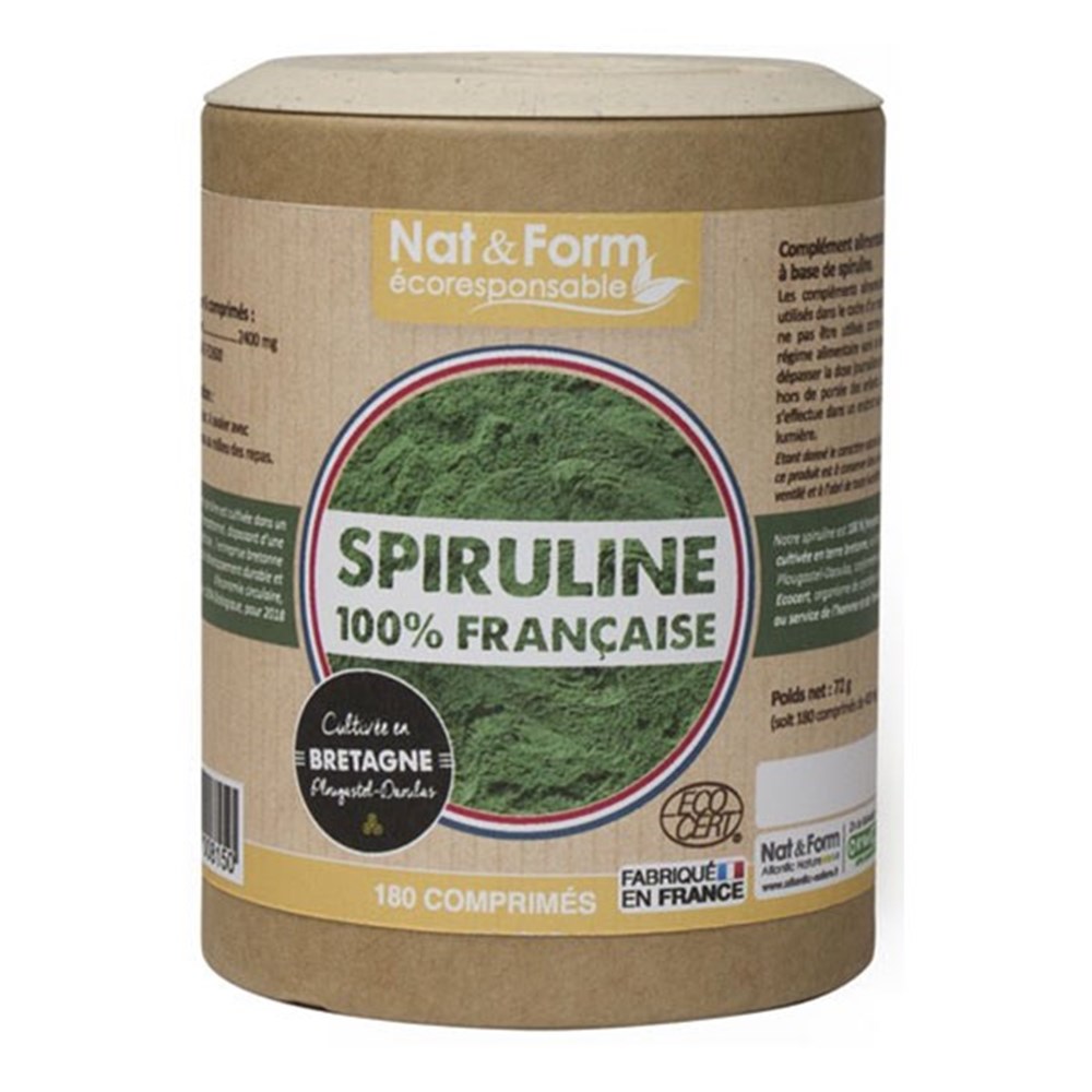Spiruline bio française 180 comprimés