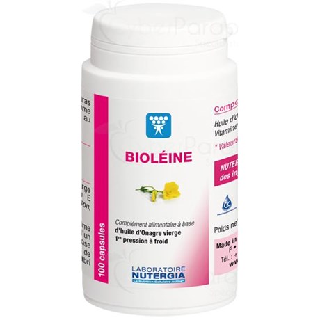 BIOLEINE, Capsule dietary supplement of evening primrose oil and vitamin E natural. - Bt 60