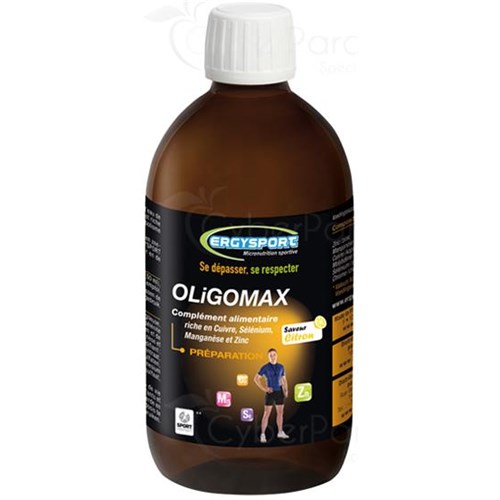 ERGYSPORT OLIGOMAX, oral solution, dietary supplement with minerals and trace elements. - 500 ml fl