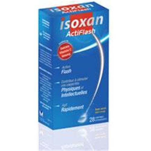 ISOXAN ACTIFLASH, effervescent tablet, stimulating dietary supplement, flash action. - Bt 28