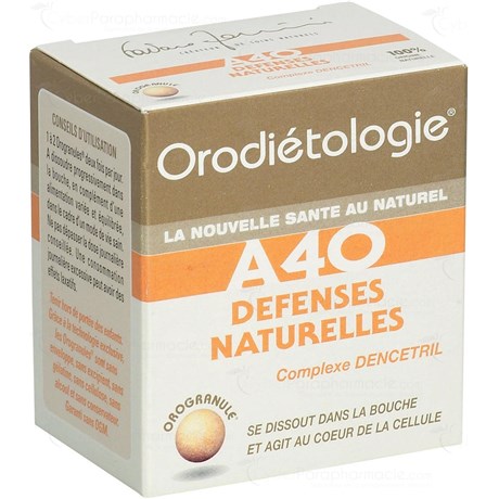 A40 NATURAL DEFENSES, Orogranule, nutritional supplement immunostimulant. - Pot 40