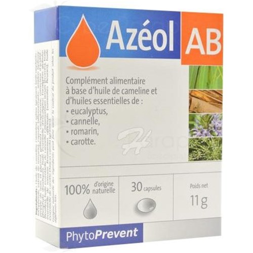 AZEOL AB, Dietary supplement based on camelina oil and chemotyped essential oils, 30 capsules