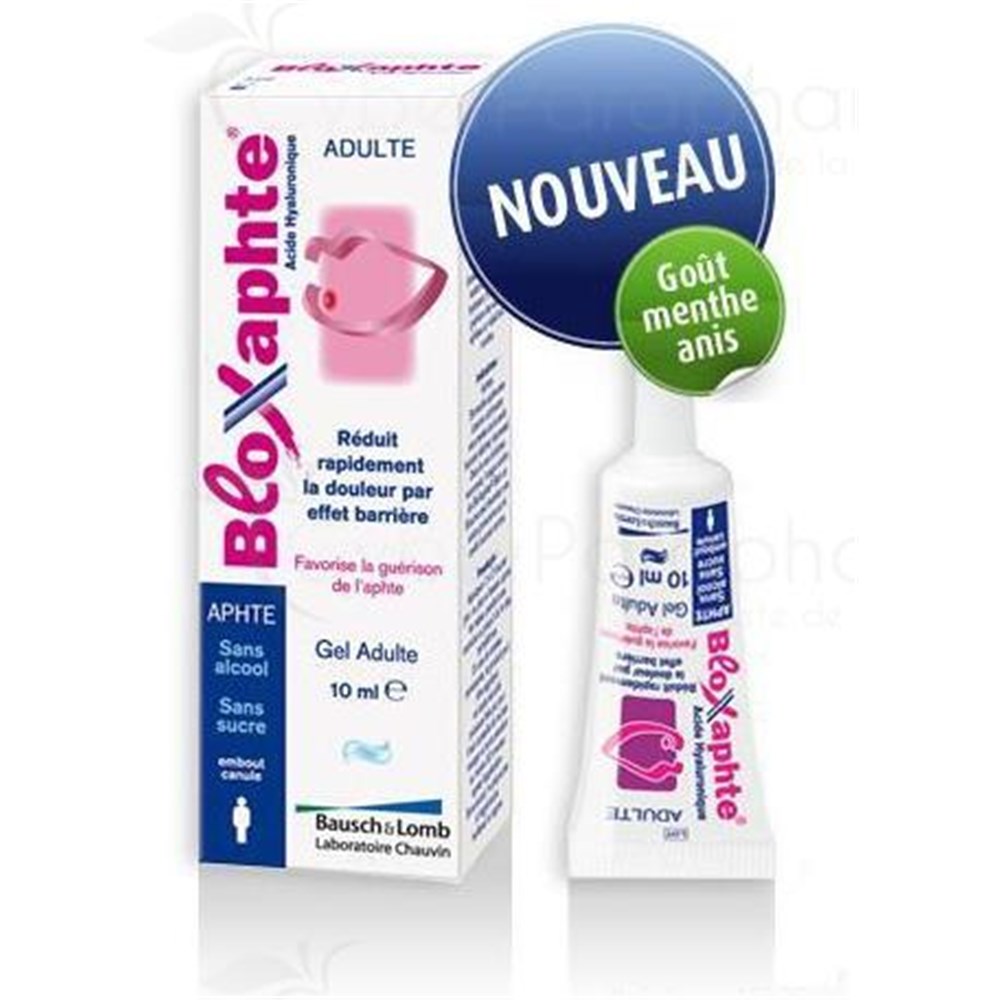 BLOXAPHTE ADULT GEL Gel oral hyaluronic acid. 10 ml tube