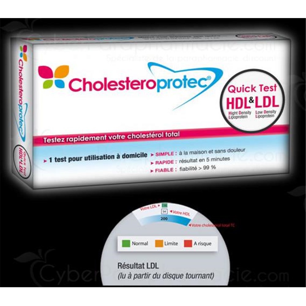 CHOLESTEROPROTEC QUICK TEST AND HDL LDL Detection Test total