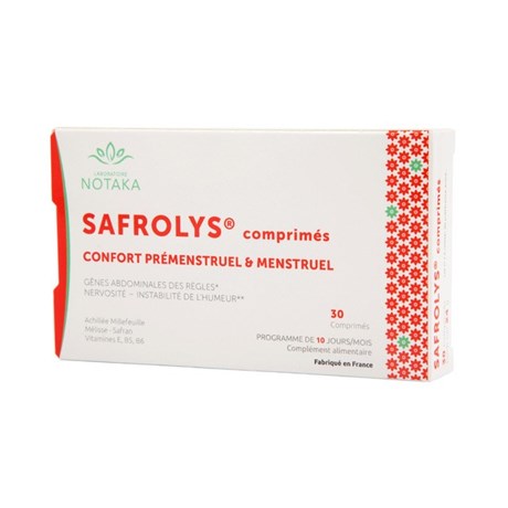 SAFROLYS Premenstrual and menstrual comfort 30 tablets