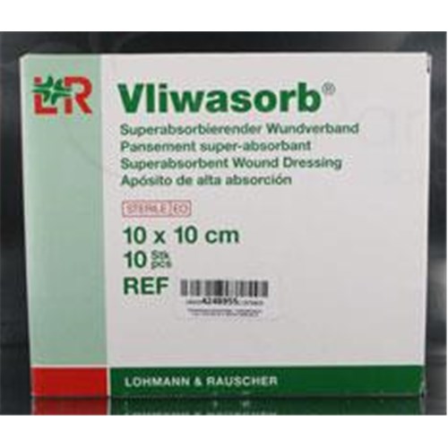 VLIWASORB, Pansement hydrocellulaire superabsorbant, stérile. 10 cm x 10 cm (ref. 24501) - bt 10