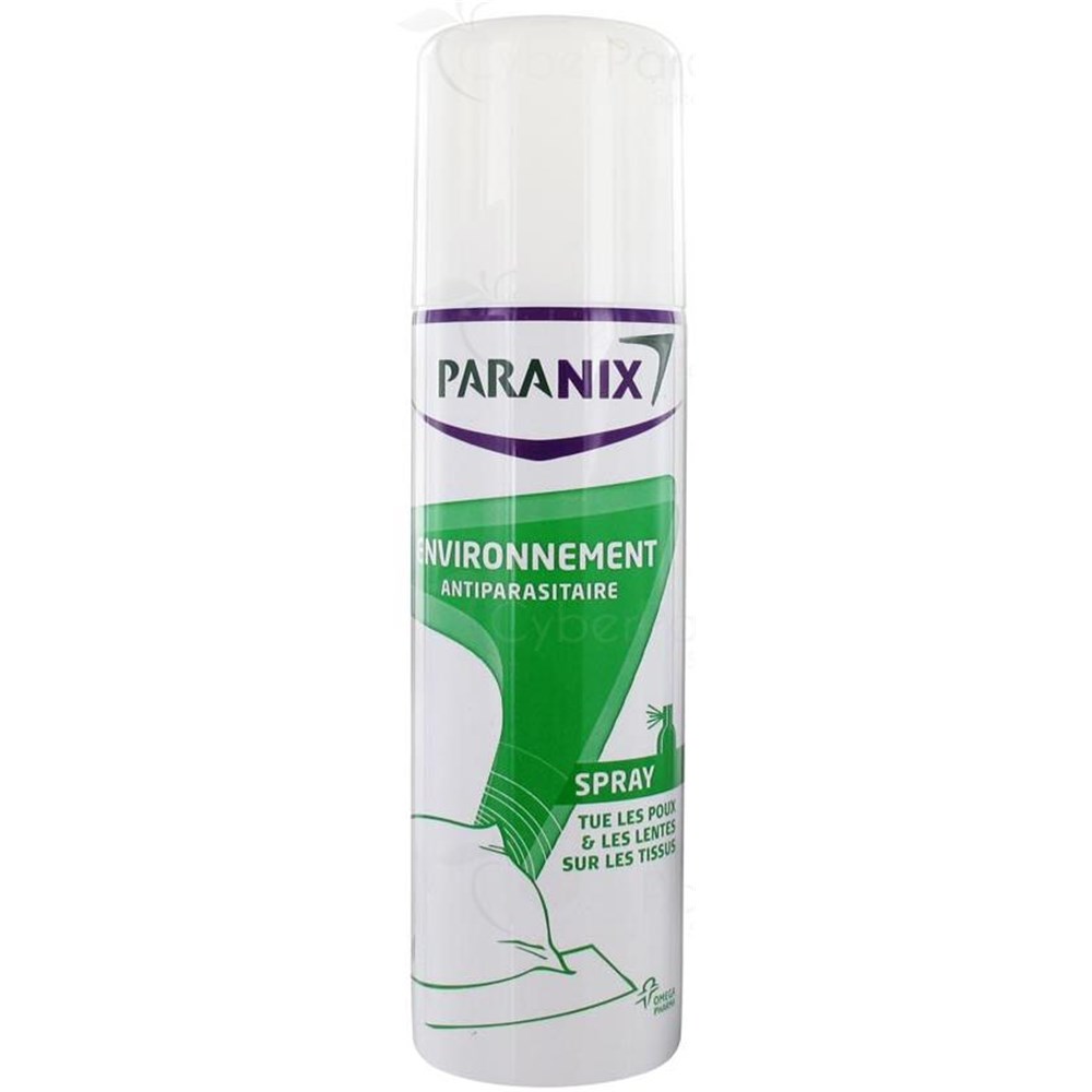 PARANIX ENVIRONNEMENT Antiparasitic spray, kills lice and nits on 150