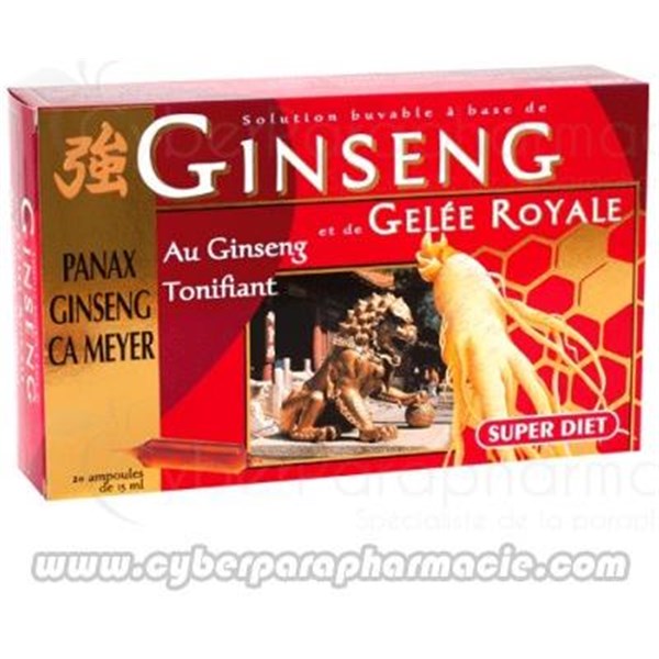 GINSENG et GELLE ROYALE Tonifiant 20 ampoules