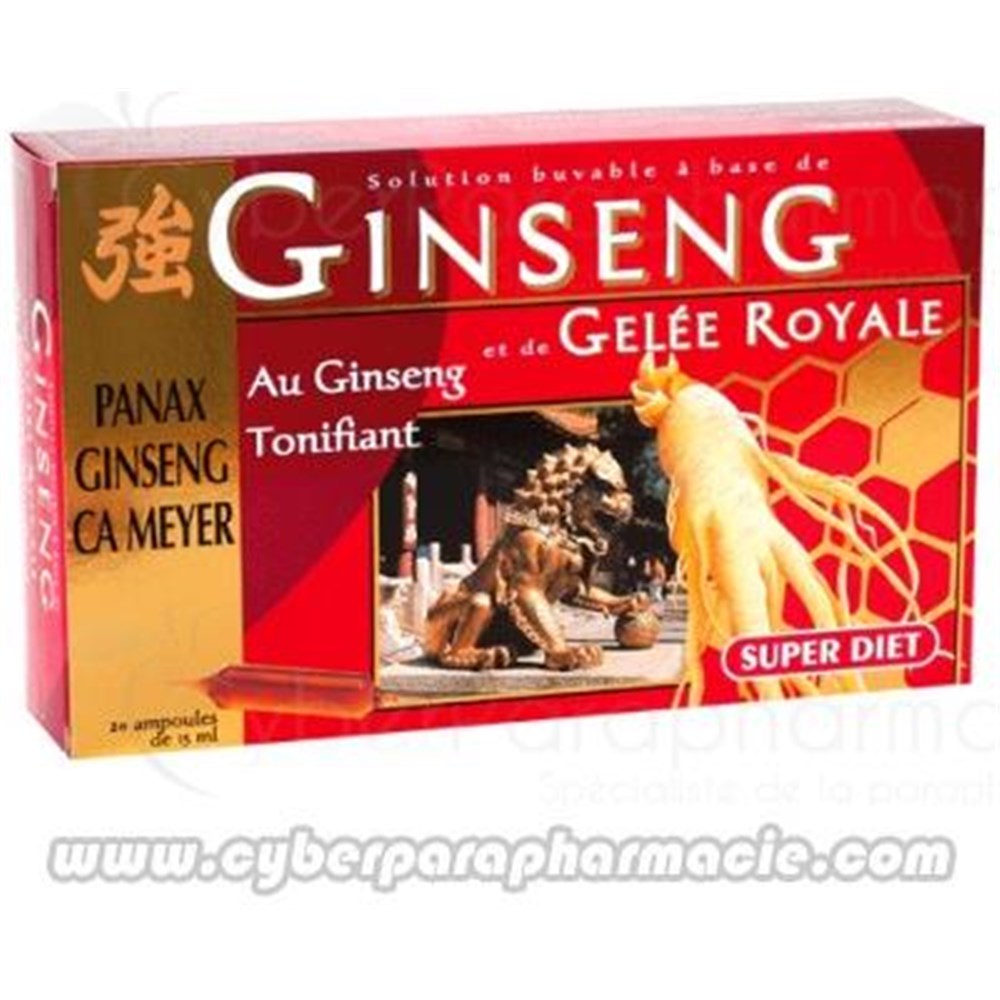 GINSENG et GELLE ROYALE Tonifiant 20 ampoules