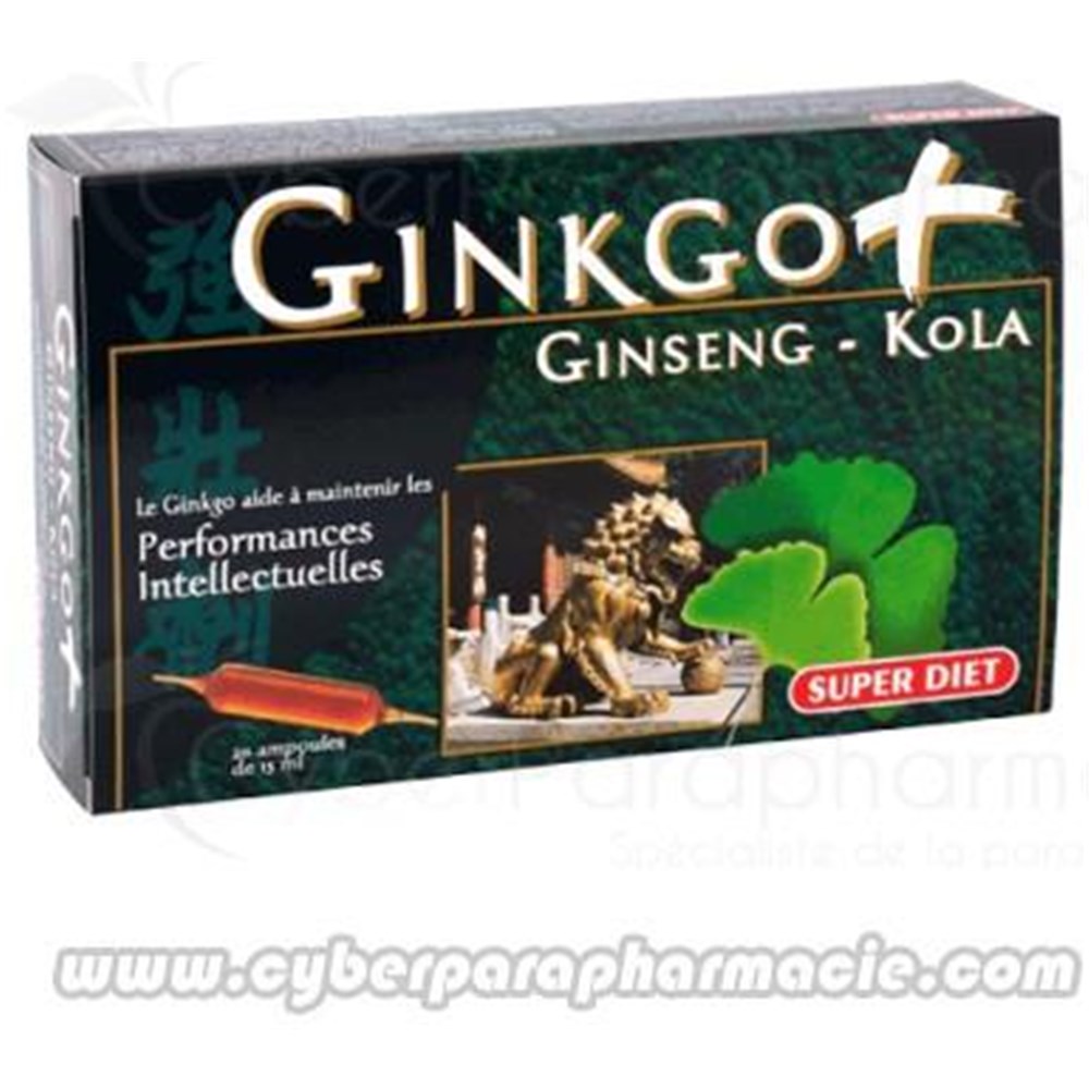 GINKGO+ GINSENG KOLA Memory 20 ampoules