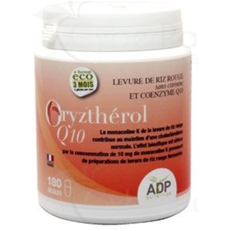 ORYZTHEROL Q10, red rice + CoQ10, 180 capsules