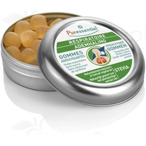 PURESSENTIEL RESPIRATORY GUM, gum softening and refreshing essential oils. - Bt 45 g