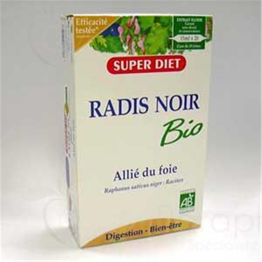 SUPERDIET JUICE BLACK RADISH, oral bulb black radish juice. Box 20
