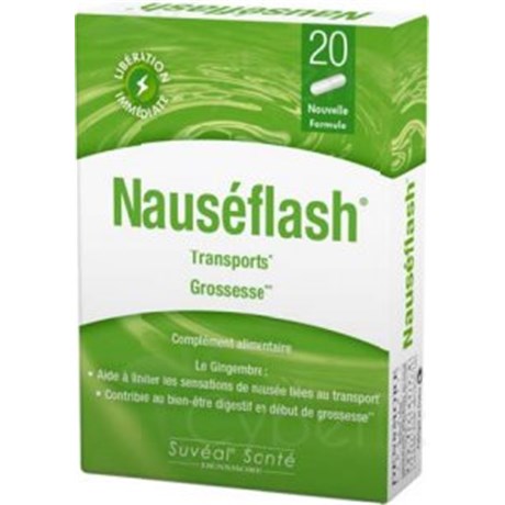 NAUSÉFLASH ** Travelling* Pregnancy Food supplement 20 capsules