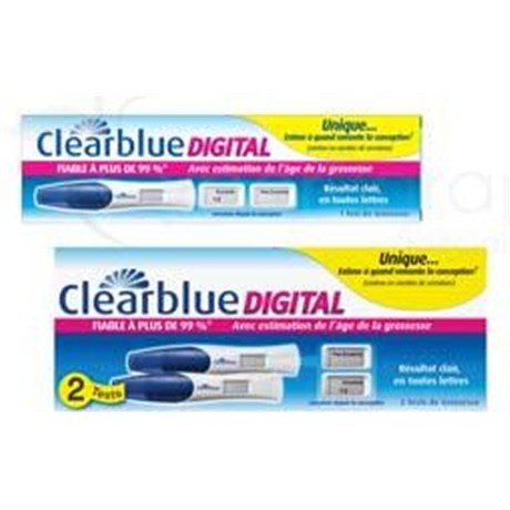 DIGITAL PREGNANCY TEST CLEARBLUE, urine test for early pregnancy with gestational age estimation. - Bt 2