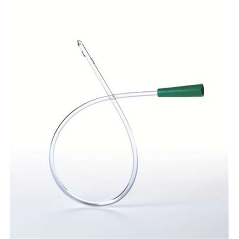 SELF CATH Right bladder catheter, Nélaton type, for women, CH 14, green cup, bt 20