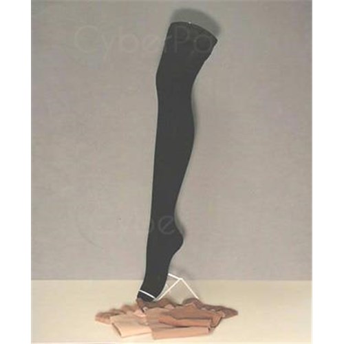 RADIANT February 92 COTTON, Bas medical thigh restraint slip Class 2 foot closed. black, medium size 1 - pair