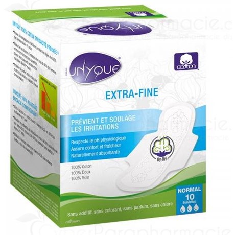 UNYQUE, serviettes EXTRA-FINE 100% coton, NORMAL boite 10