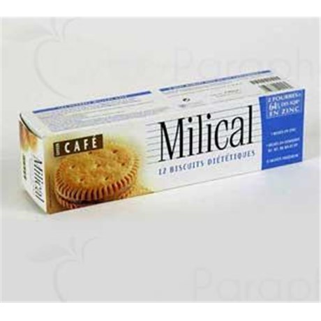 MILICAL FOURRÉ BISCUIT Cookie stuffed with coffee. - Pack 12