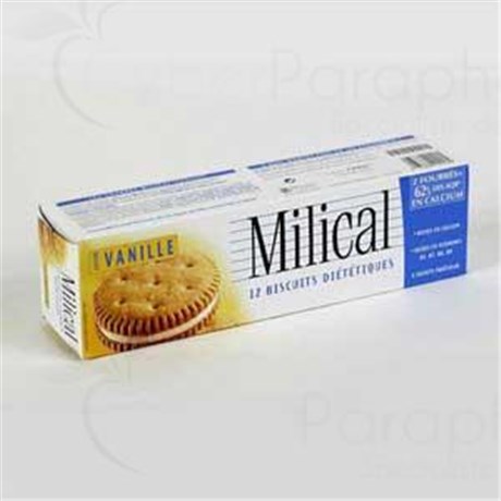 MILICAL FOURRÉ BISCUIT Biscuit filled with vanilla. - Pack 12
