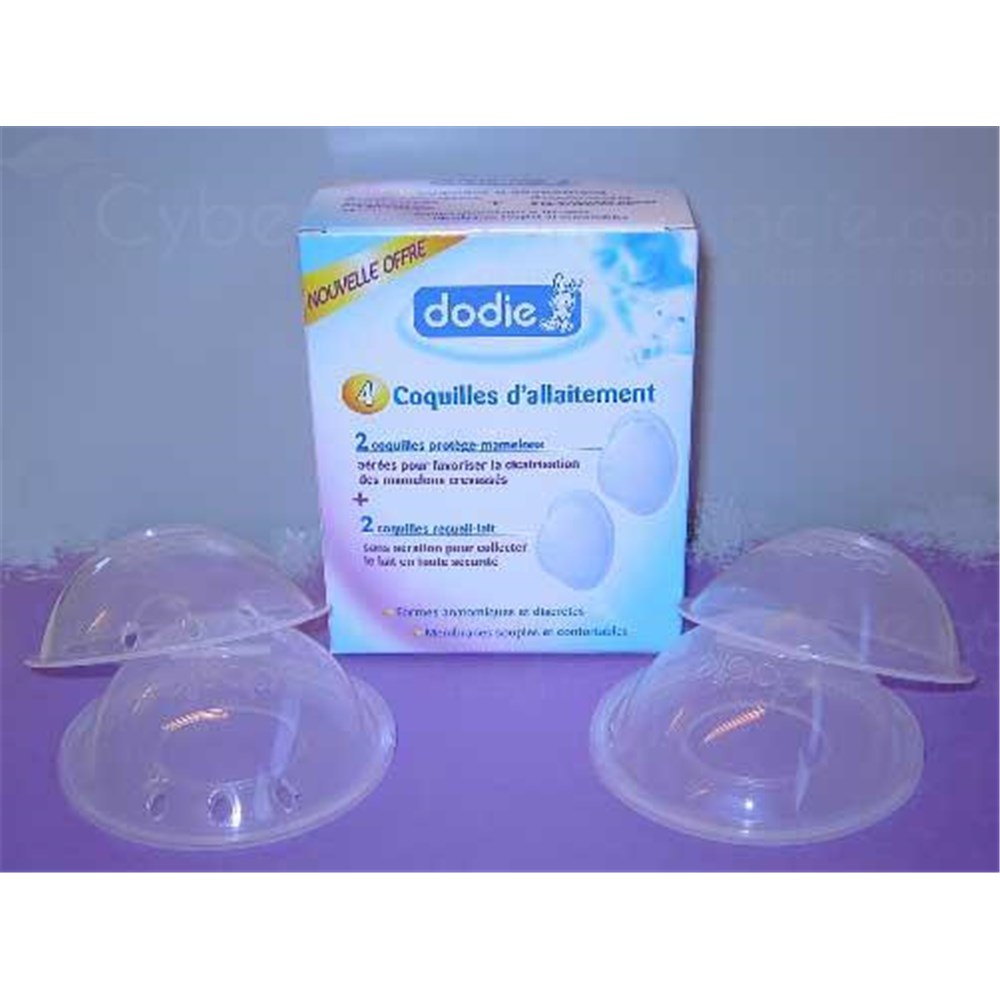 DODIE ALLAITEMENT, Coquille d'allaitement et protègemamelons bt 4