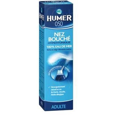 HUMER 050 ADULTE, Solution nasale hypertonique d'eau de mer. - fl 50 ml