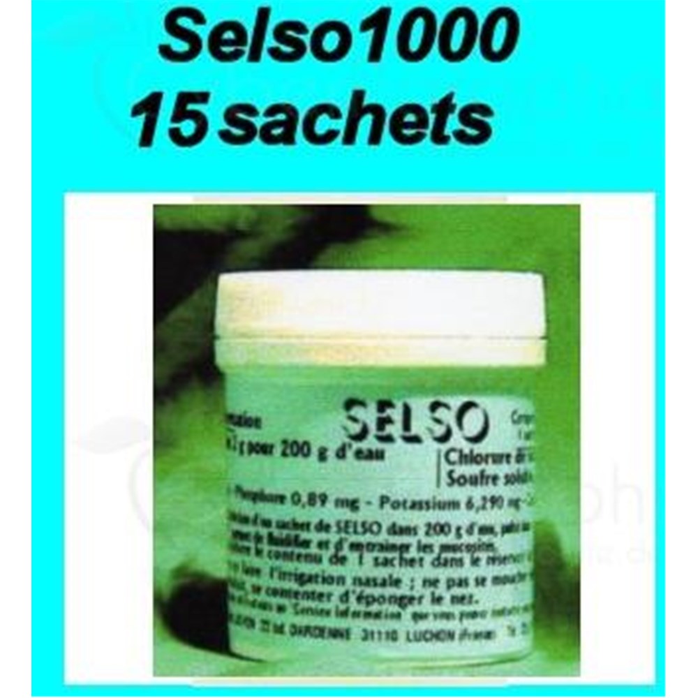 SELSO, Préparation pour soluté nasal pour Rhino laveur Lauly. - pot 15