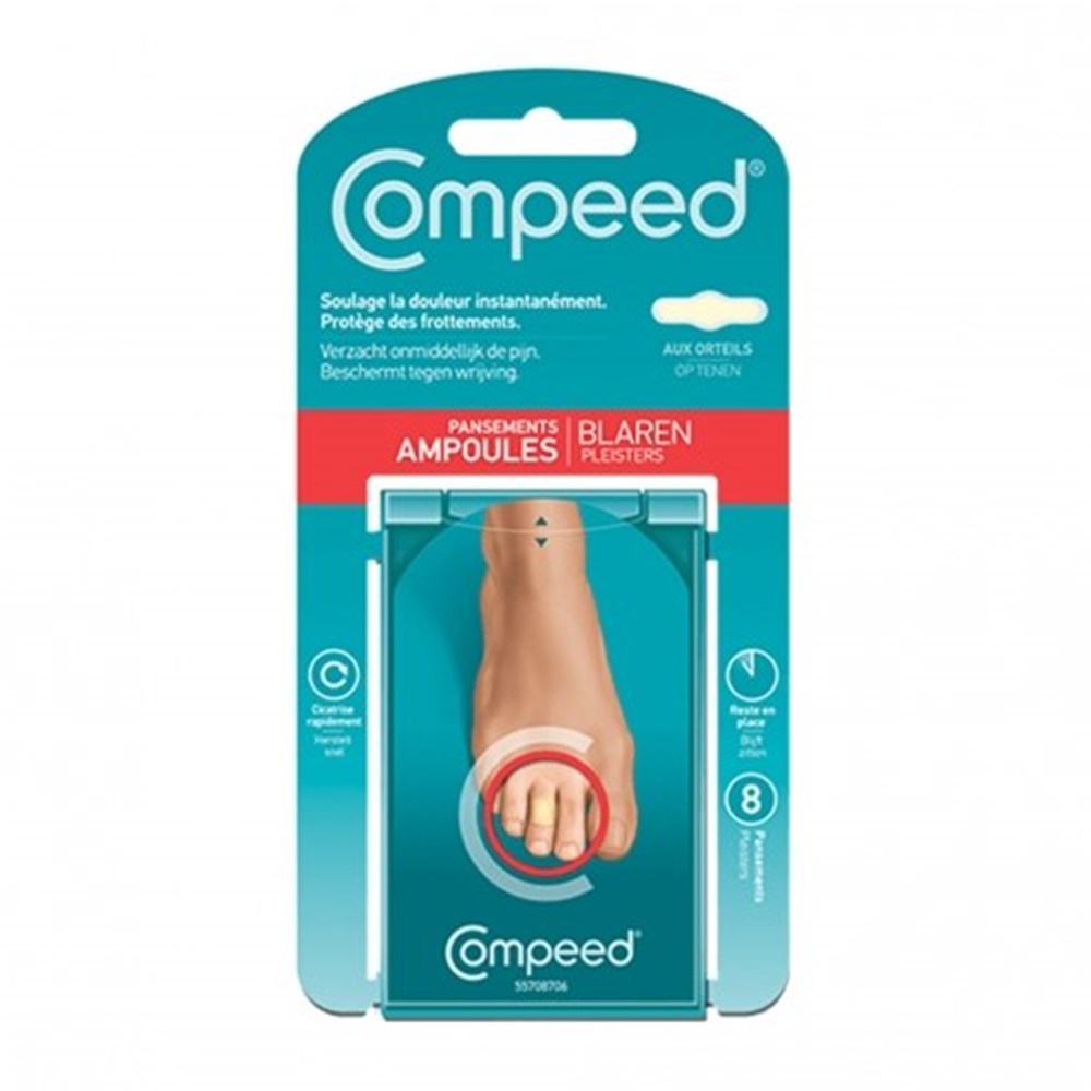 PANSEMENTS AMPOULES AUX ORTEILS X8 COMPEED