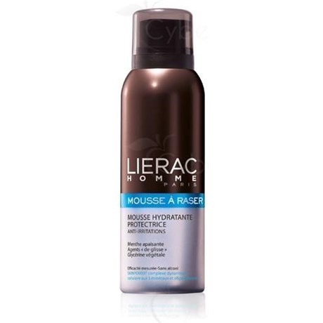 LIÉRAC HOMME RASAGE EXPRESS, Mousse de rasage antiirritation au Skinpower5. - aérosol 150 ml