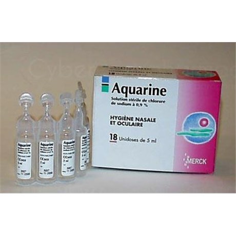 AQUARINE, Solution stérile de chlorure de sodium à 0,9 %, unidose. - bt 18