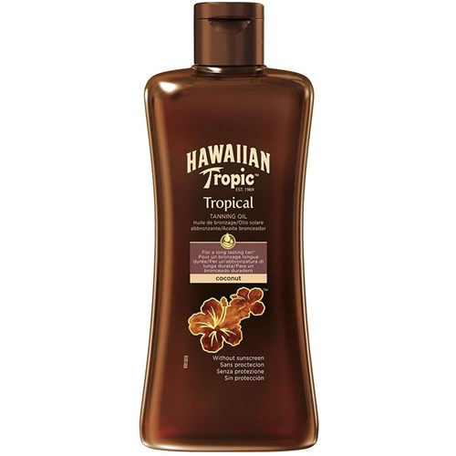 HAWAIIAN TROPIC HUILE DE BRONZAGE SANS PROTECTION COCONUT 200ML