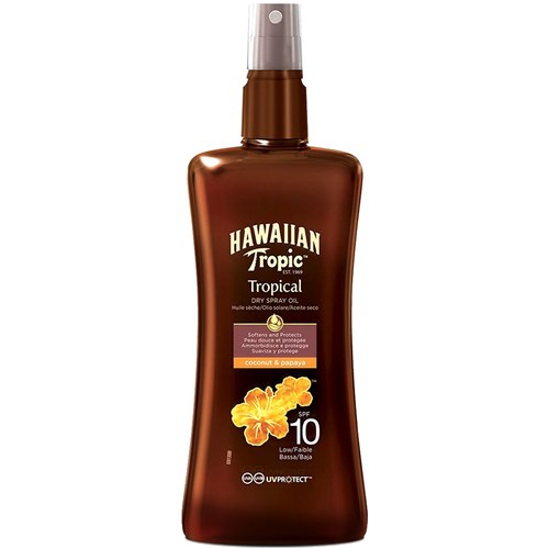 HAWAIIAN TROPIC HUILE SECHE PROTECTRICE SPF10 COCONUT/PAPAYA 200ML