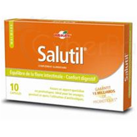 SALUTIL, Capsule, complément alimentaire probiotique. - bt 10