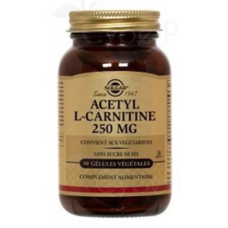 ACETYL-L-CARNITINE 250mg 30 Gélules végétales