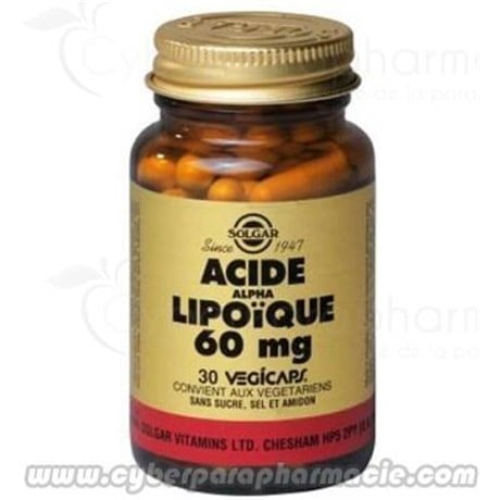 ACIDE ALPHA LIPOIQUE 200 mg 50 Gélules végétales