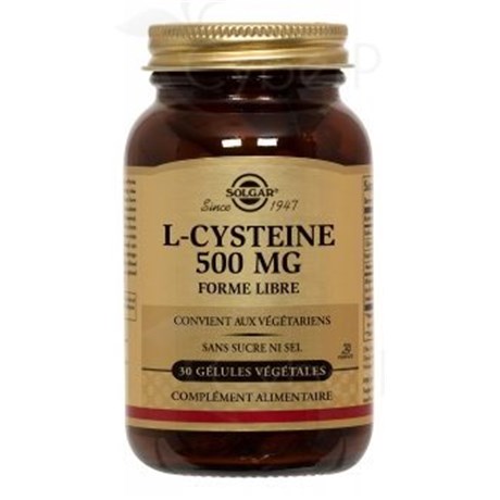 L-CYSTEINE 500 mg 30 Gélules végétales