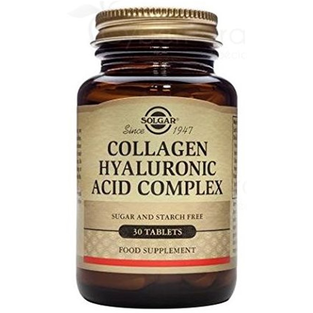 HYALURONIC ACID COLLAGENE 120 mg 30 tablets Replace SOLGAR Acide