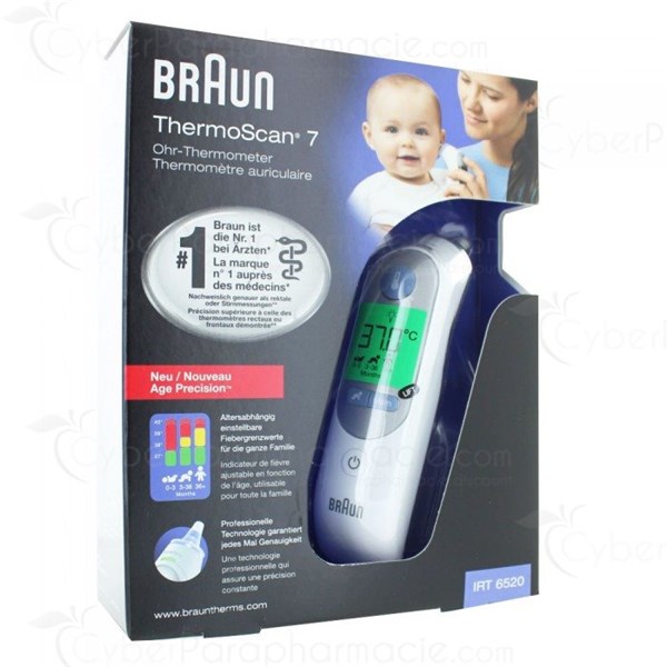 Braun Thermoscan 7 Thermometre Auriculaire Irt65
