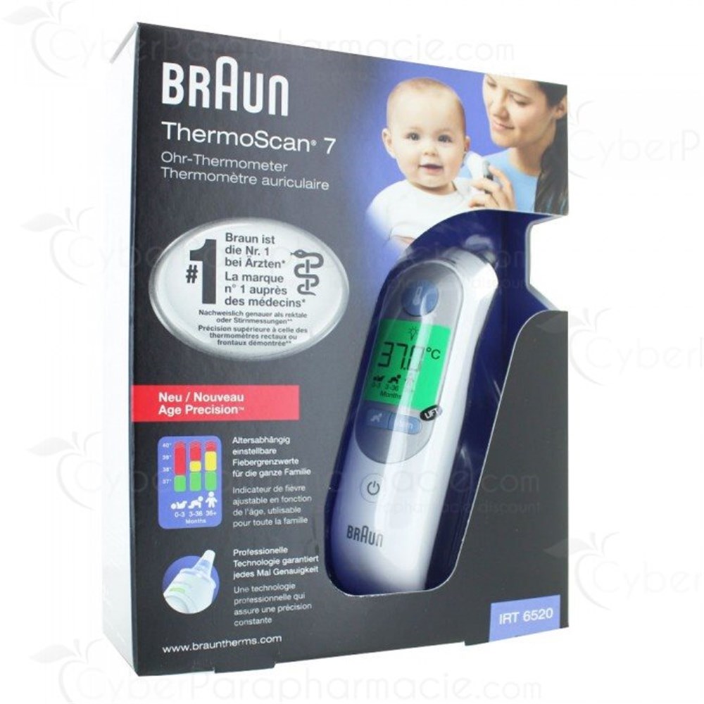 Thermomètre auriculaire Braun Thermoscan 6 IRT6515 - Delmare Medical