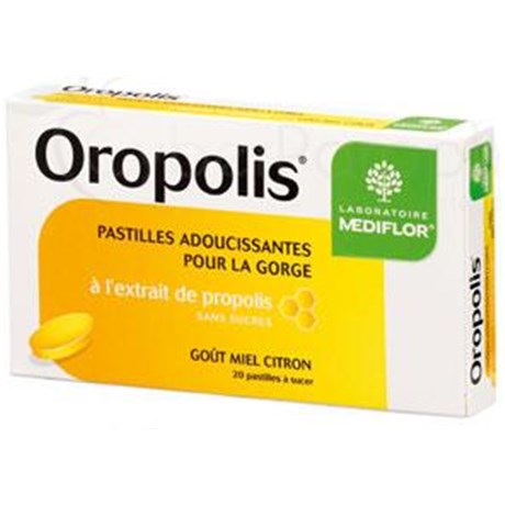 OROPOLIS TABLET HONEY LEMON - pellet softening sucking throat, honey taste - lemon. - Bt 20