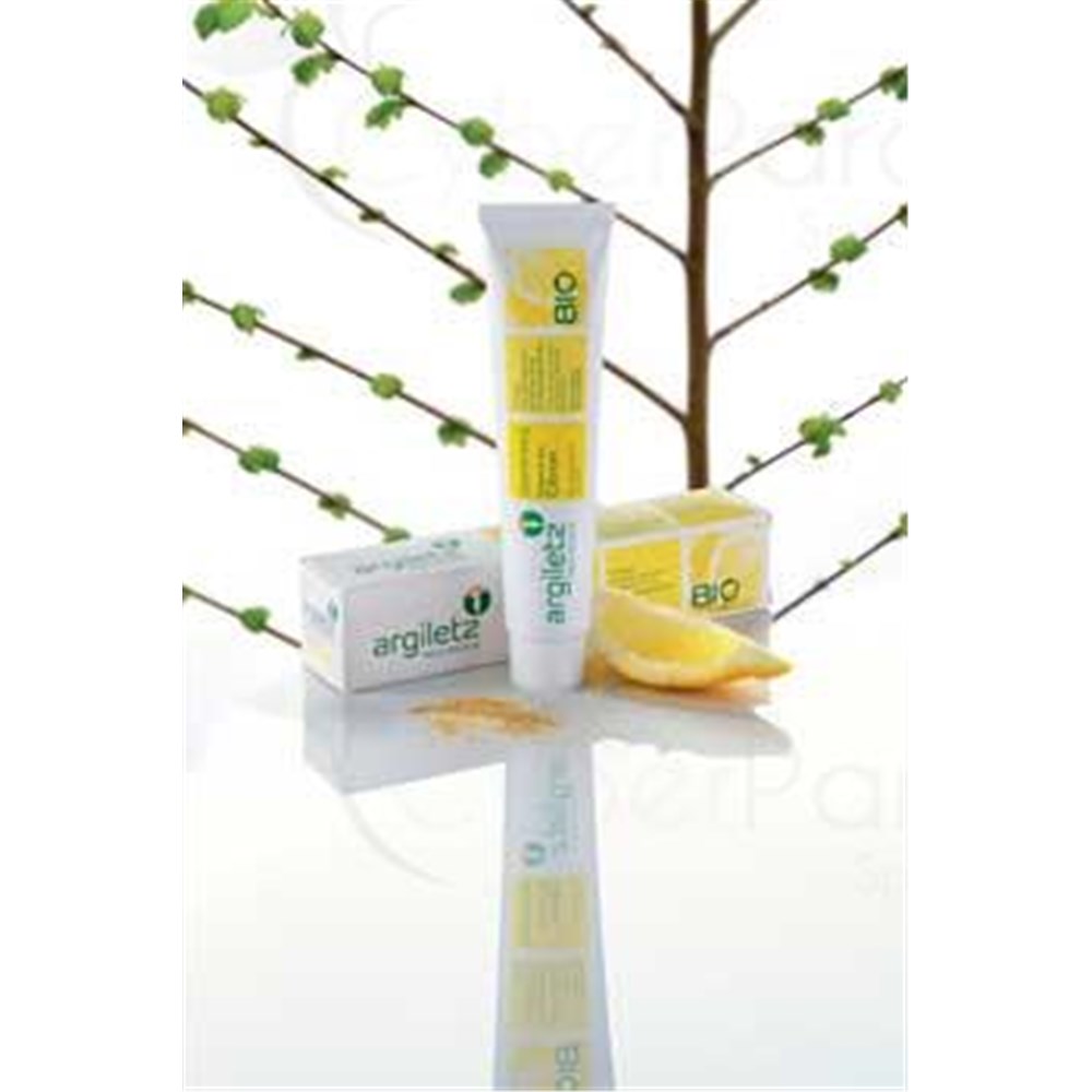 BIO LEMON TOOTHPASTE ARGILETZ Toothpaste based white and yellow clay. 75 ml tube