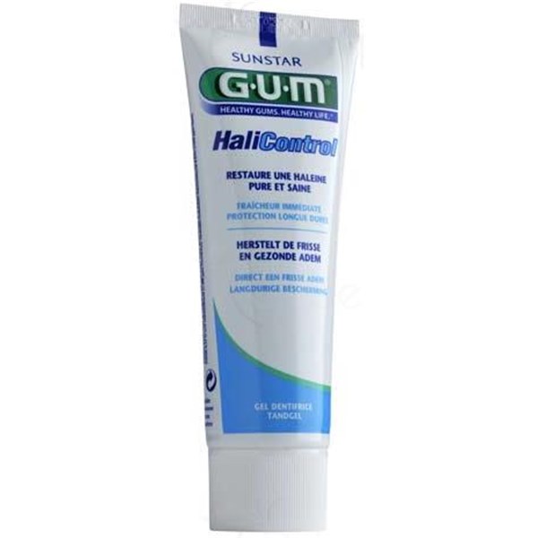 GUM GEL TOOTHPASTE HALICONTROL Gel fluoride toothpaste. 75 ml tube