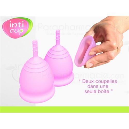 INTICUP The menstrual cup 2 different cup sizes in the box Reusable