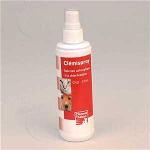 CLÉMISPRAY, antiseptic solution in yellow. - Spray 100 ml